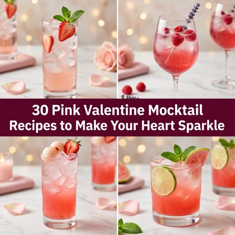 30 Pink Valentine Mocktail Recipes to Make Your Heart Sparkle