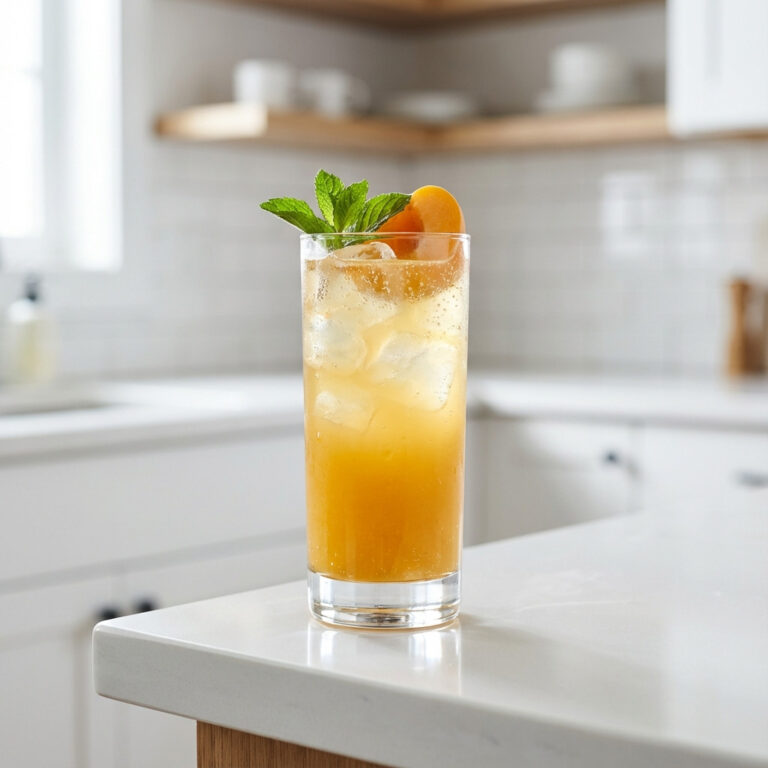 Apricot Honey Fizz Mocktail Recipe