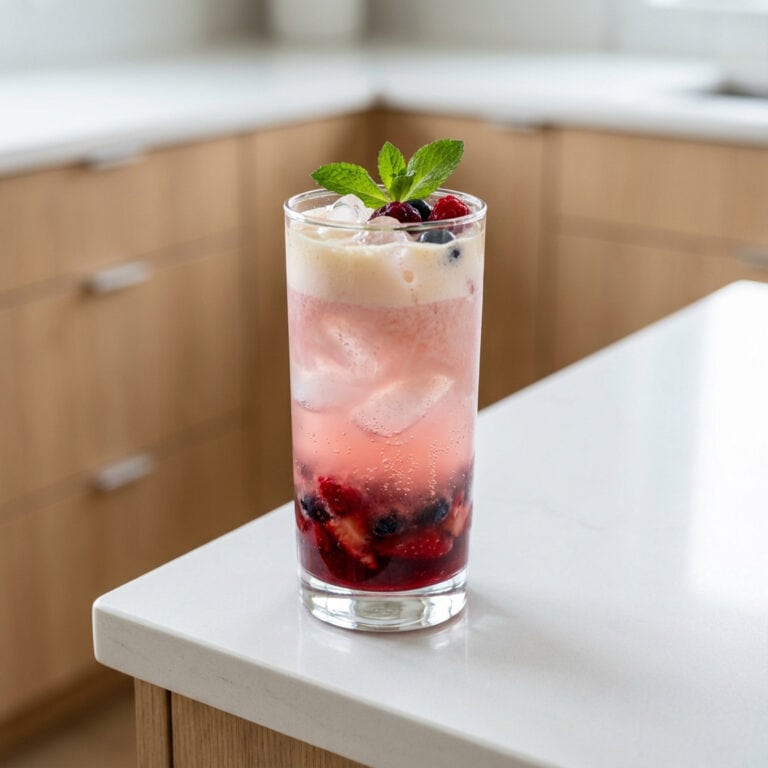 Berries and Cream Soda Mocktail Recipe