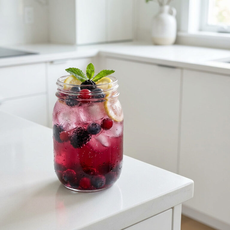 Berry Lavender Punch Mocktail Recipe