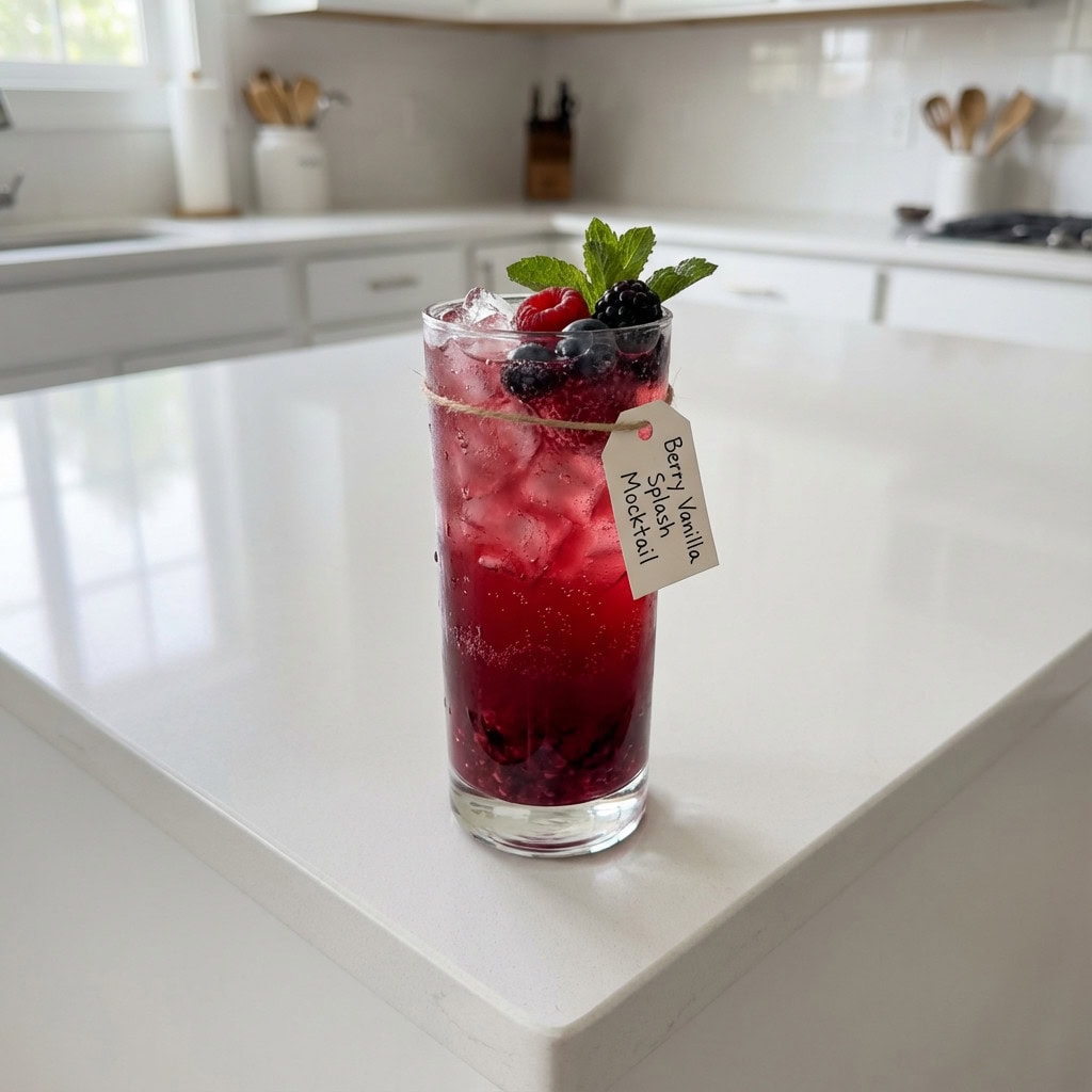 Berry Vanilla Splash Mocktail Recipe