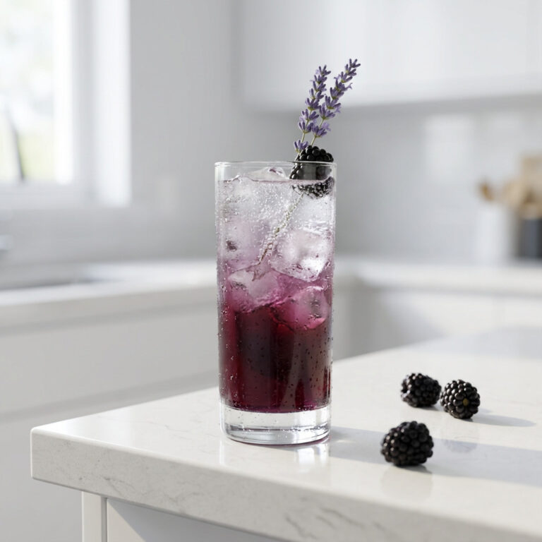 Blackberry Lavender Soda Cocktail Recipe