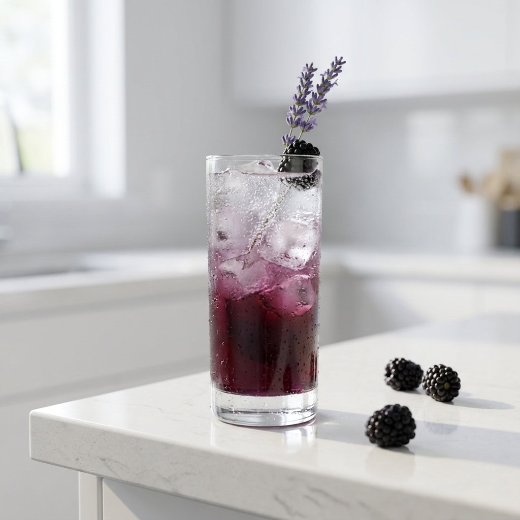Blackberry Lavender Soda Cocktail Recipe