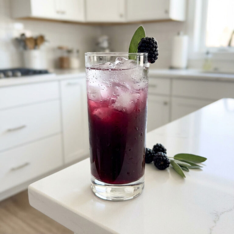 Blackberry Sage Refresher Mocktail Recipe
