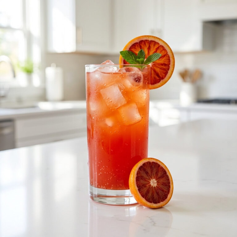 Blood Orange Ginger Fizz Mocktail Recipe
