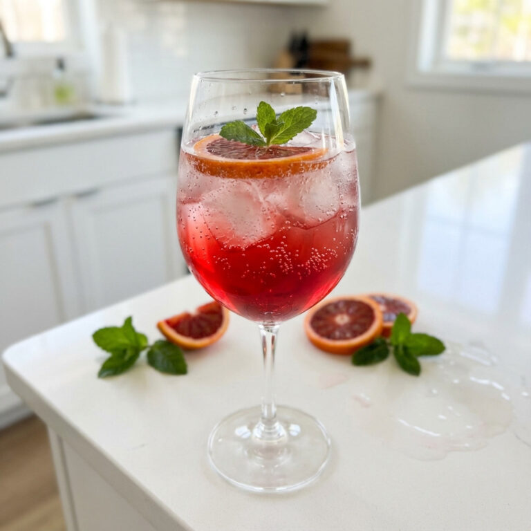 Blood Orange Spritz Mocktail Recipe
