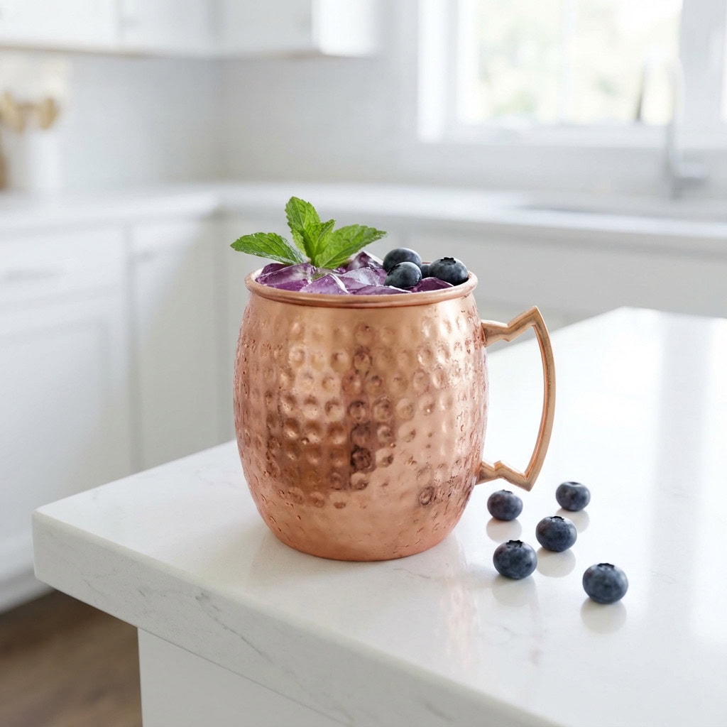 Blueberry Ginger Moscow Mule Cocktail Recipe