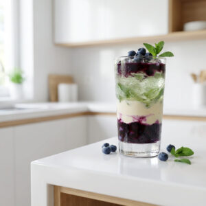 Blueberry Mojito Parfait Cocktail Recipe