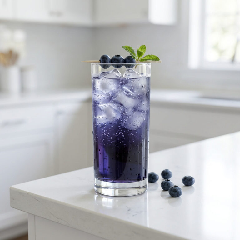 Blueberry Vanilla Twist Mocktail Recipe