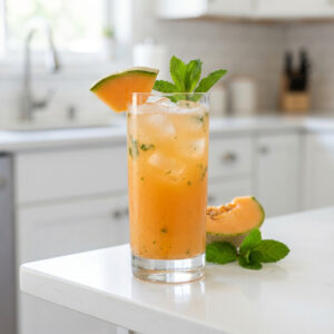 Cantaloupe Mint Cooler Cocktail Recipe