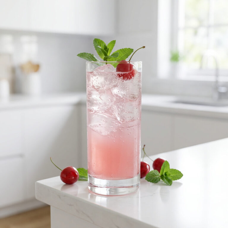 Cherry Blossom Fizz Mocktail Recipe