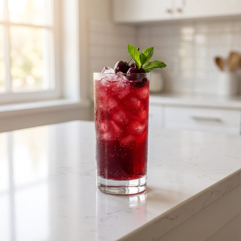 Cherry Vanilla Cooler Mocktail Recipe