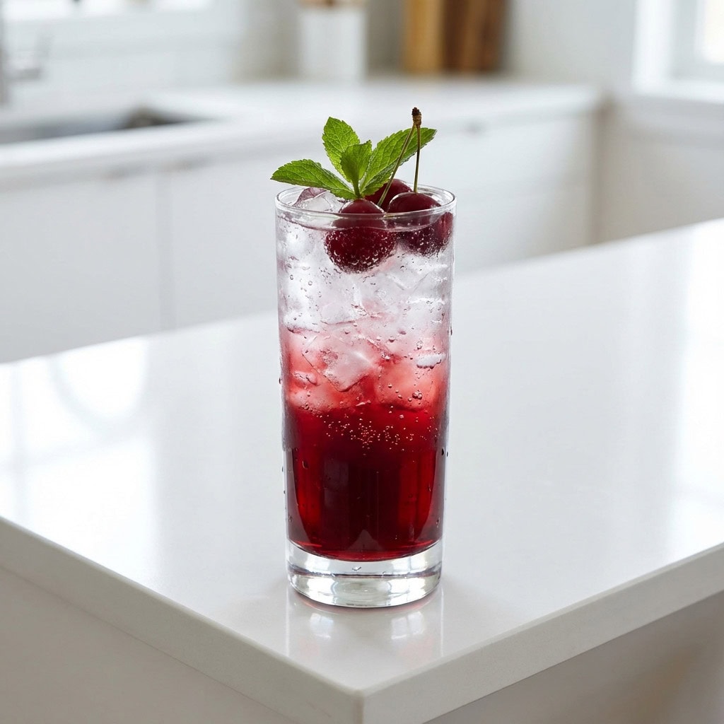 Cherry Vanilla Cooler Mocktail Recipe