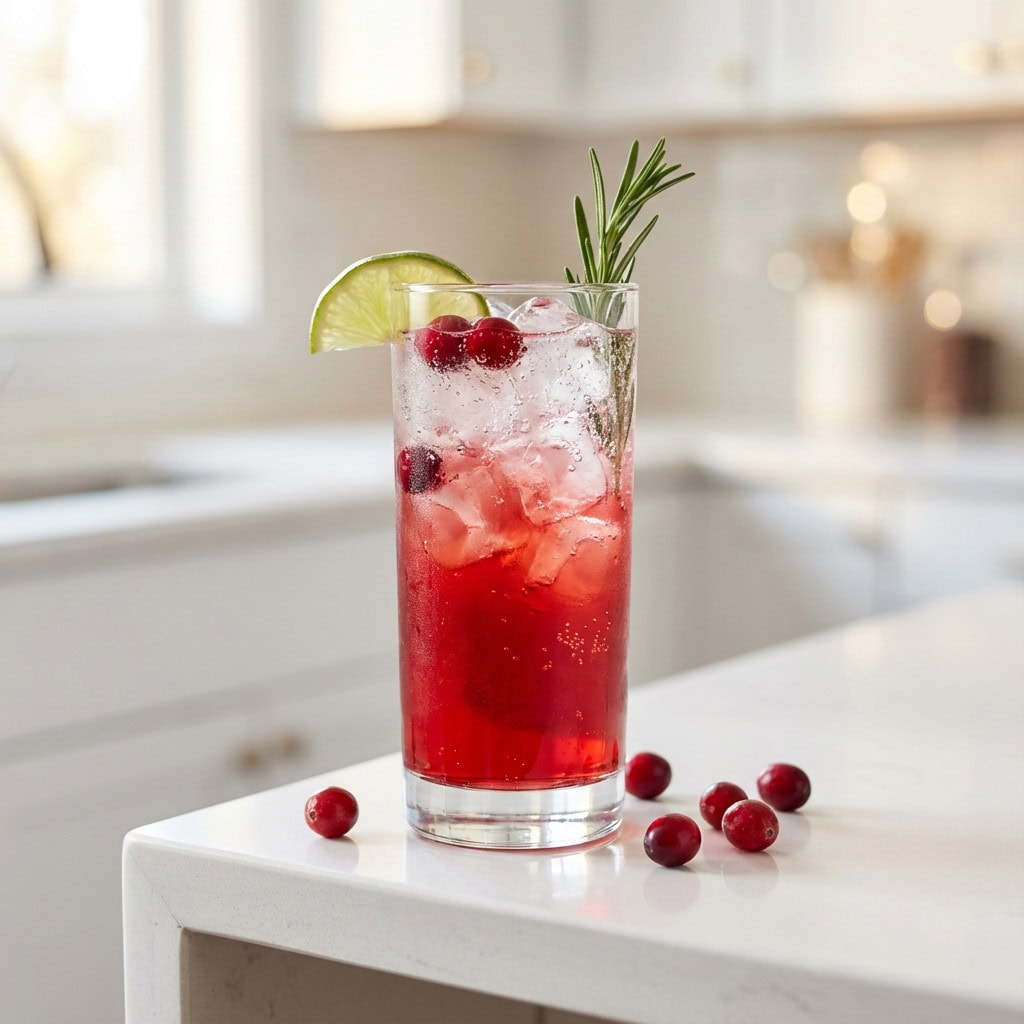 Cranberry Ginger Spritz Cocktail Recipe