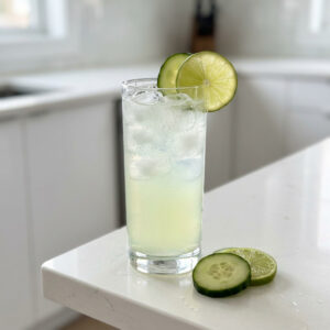 Cucumber Lime Gin Fizz Cocktail Recipe