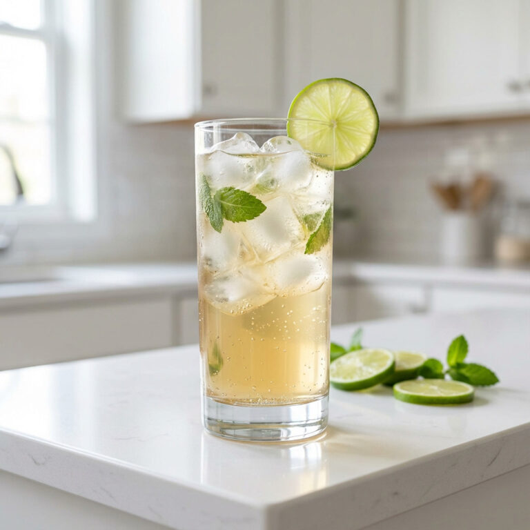 Ginger Lime Fizz Mocktail Recipe
