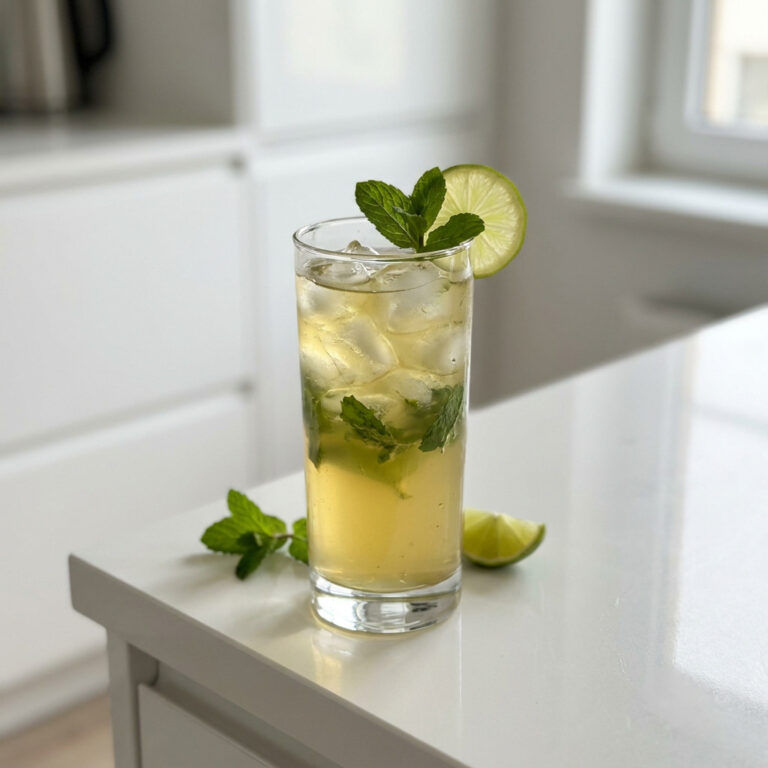 Green Tea Mint Cooler Mocktail Recipe