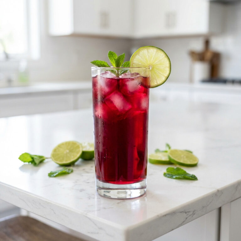 Hibiscus Ginger Punch Mocktail Recipe