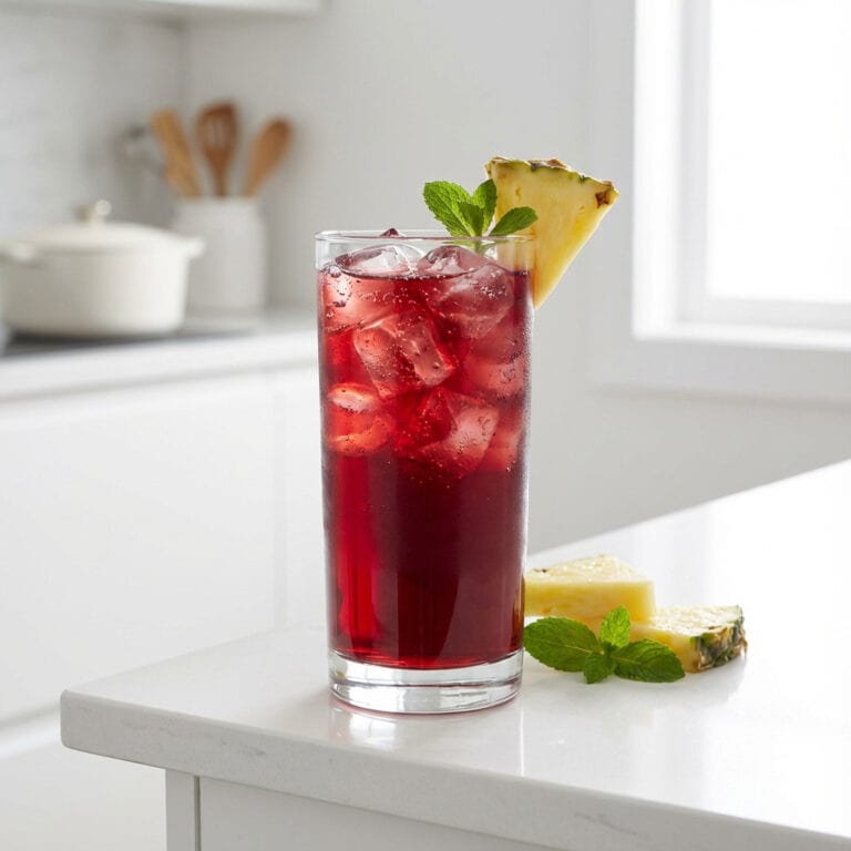 Hibiscus Pineapple Punch Cocktail Recipe