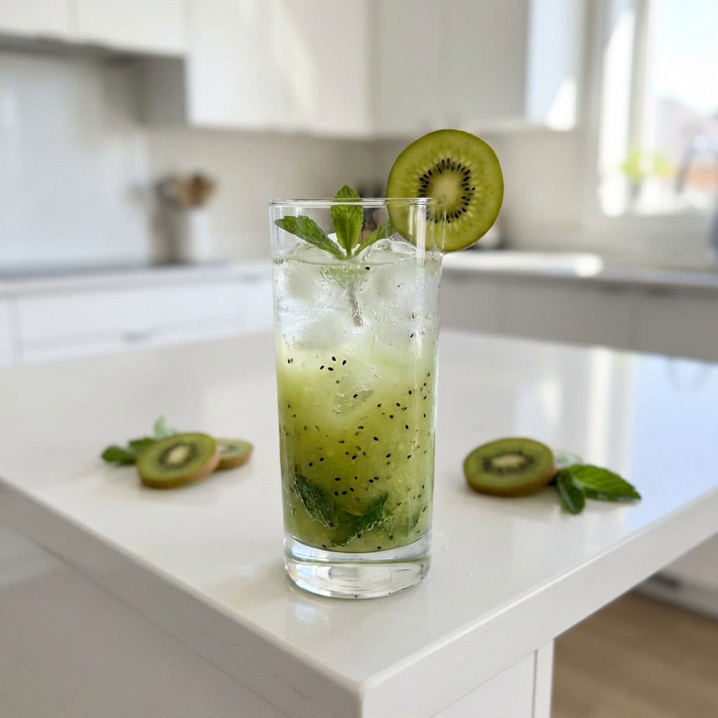 Kiwi Mint Cooler Mocktail Recipe