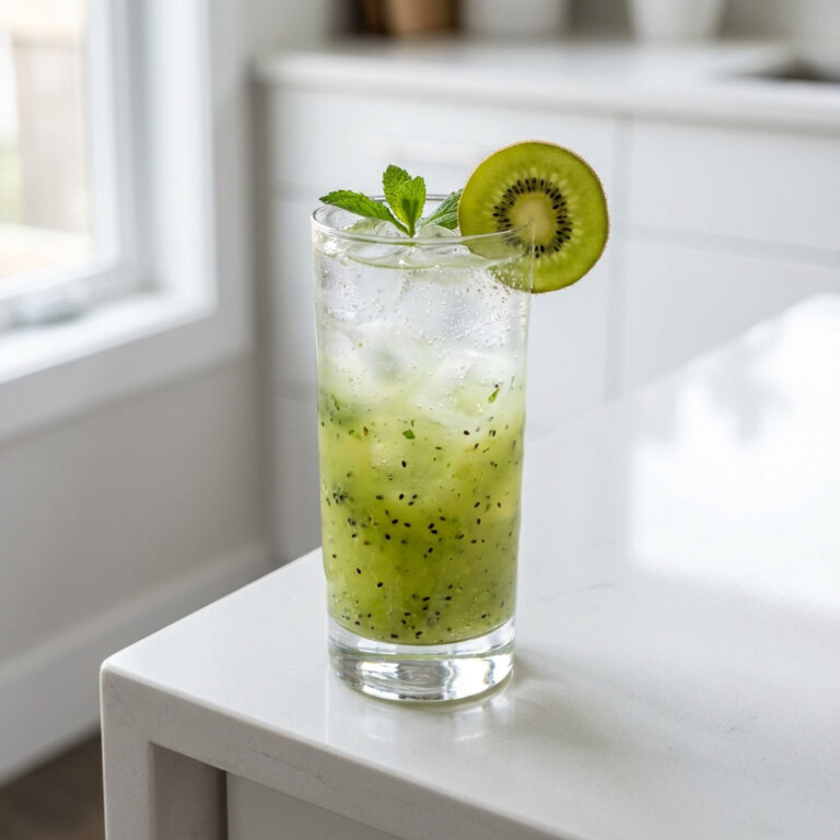 Kiwi Mint Refresher Mocktail Recipe