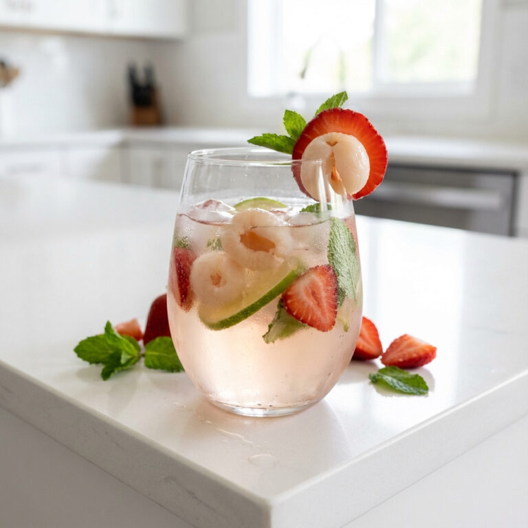 Lychee Rose Sangria Cocktail Recipe