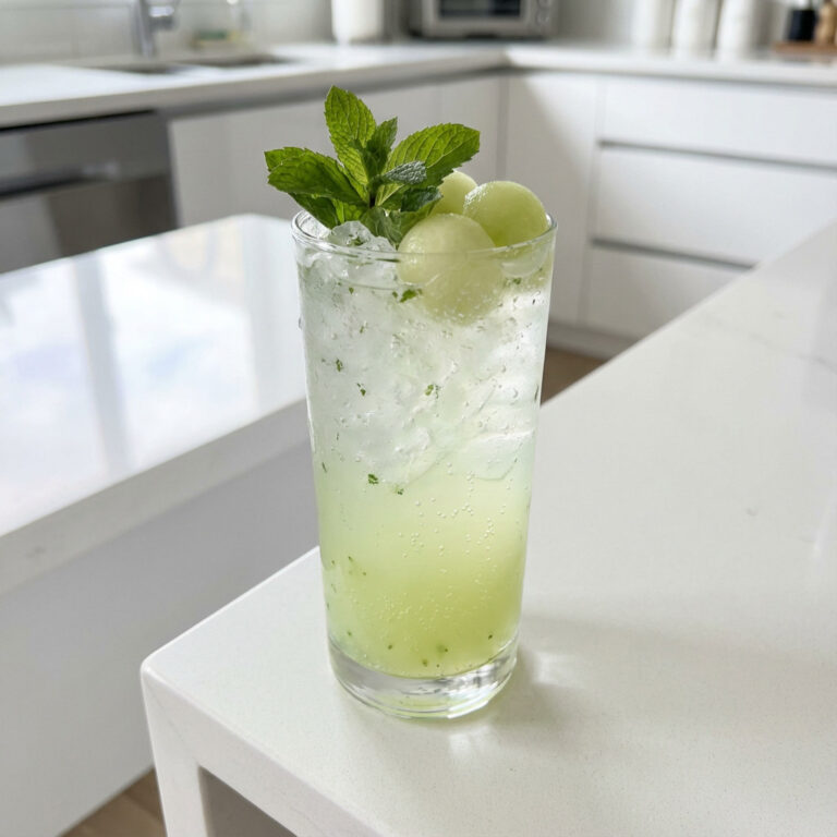 Mint Melon Mojito Mocktail Recipe
