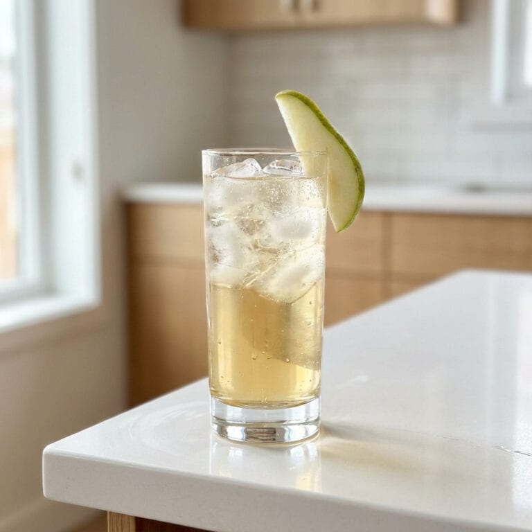 Pear Vanilla Spritzer Cocktail Recipe