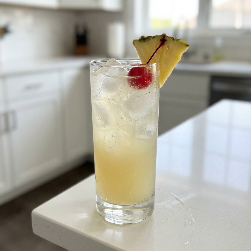 Pineapple Coconut Collins Cocktail Recipe