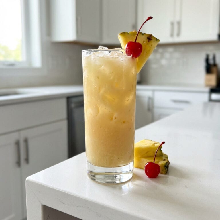 Pineapple Coconut Rum Smash Cocktail Recipe
