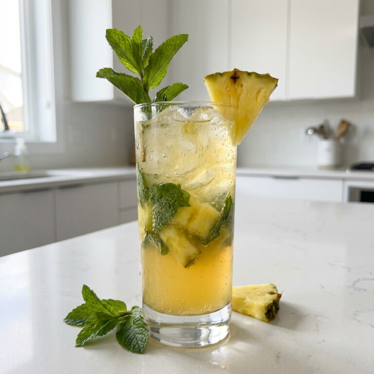 Pineapple Mint Mojitos Cocktail Recipe