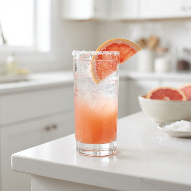 Pink Grapefruit Paloma Mocktail Recipe