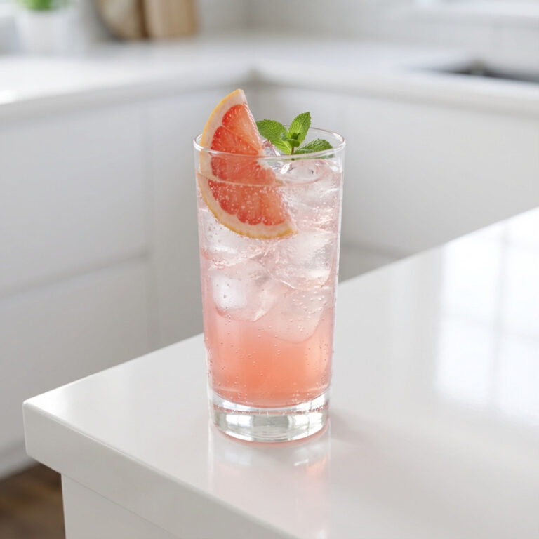 Pink Grapefruit Spritzer Mocktail Recipe