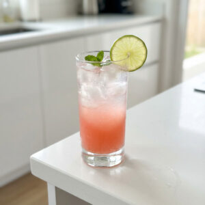 Pink Guava Fizz Mocktail Recipe