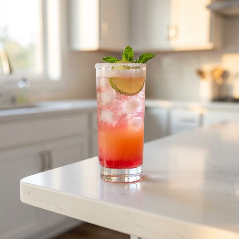 Pink Sunrise Sipper Mocktail Recipe