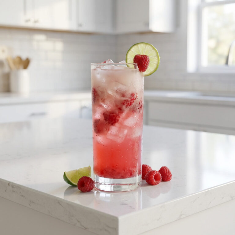 Raspberry Coconut Cooler Cocktail Recipe