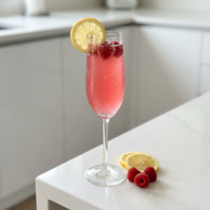 Raspberry Lemonade Mimosas Cocktail Recipe