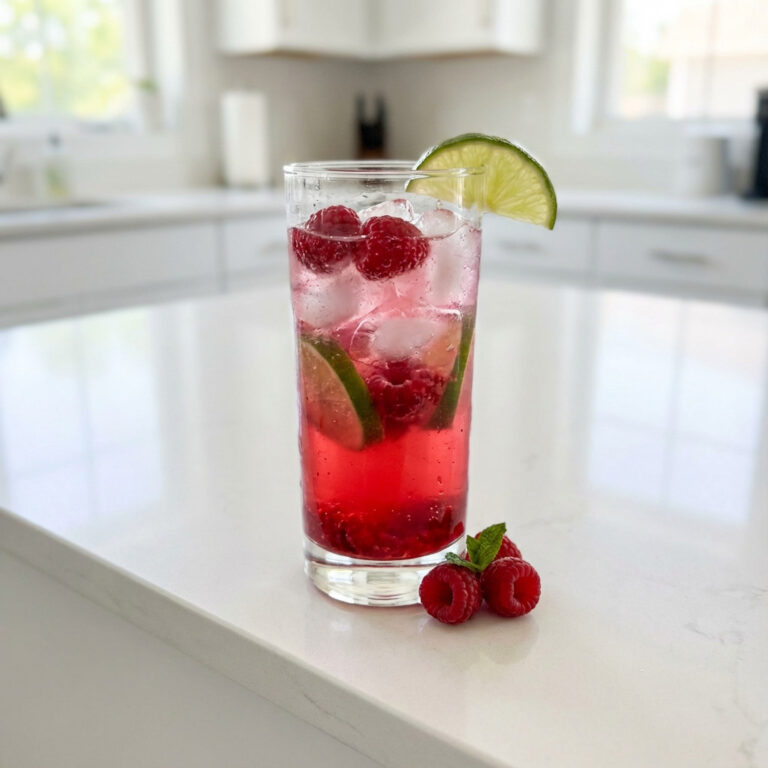 Raspberry Lime Rickey Mocktail Recipe