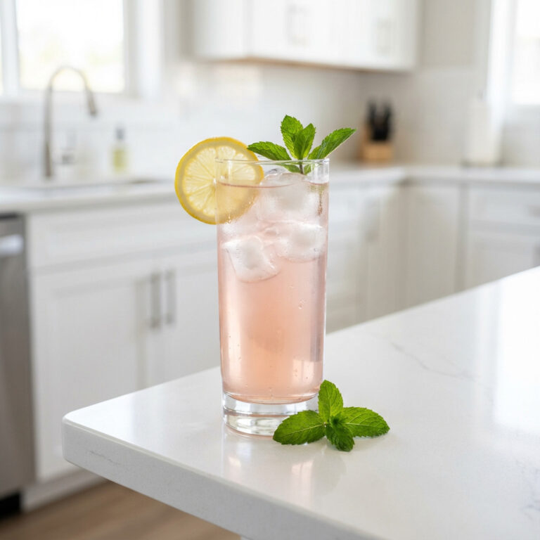 Rose Lemon Spritz Mocktail Recipe