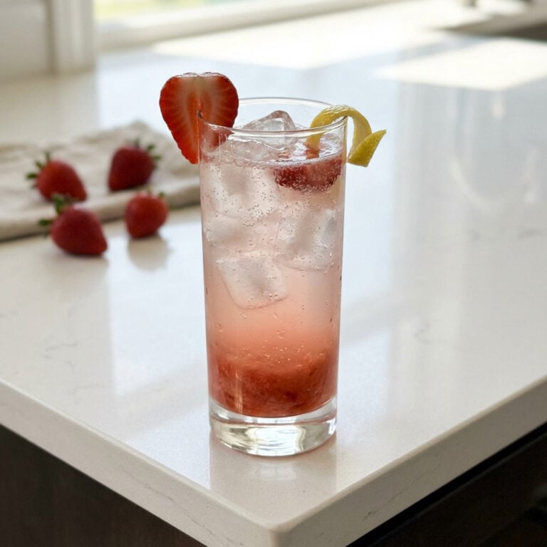 Strawberry Sunrise Spritz Cocktail Recipe