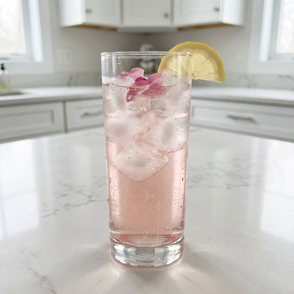 Vanilla Rose Spritzer Cocktail Recipe