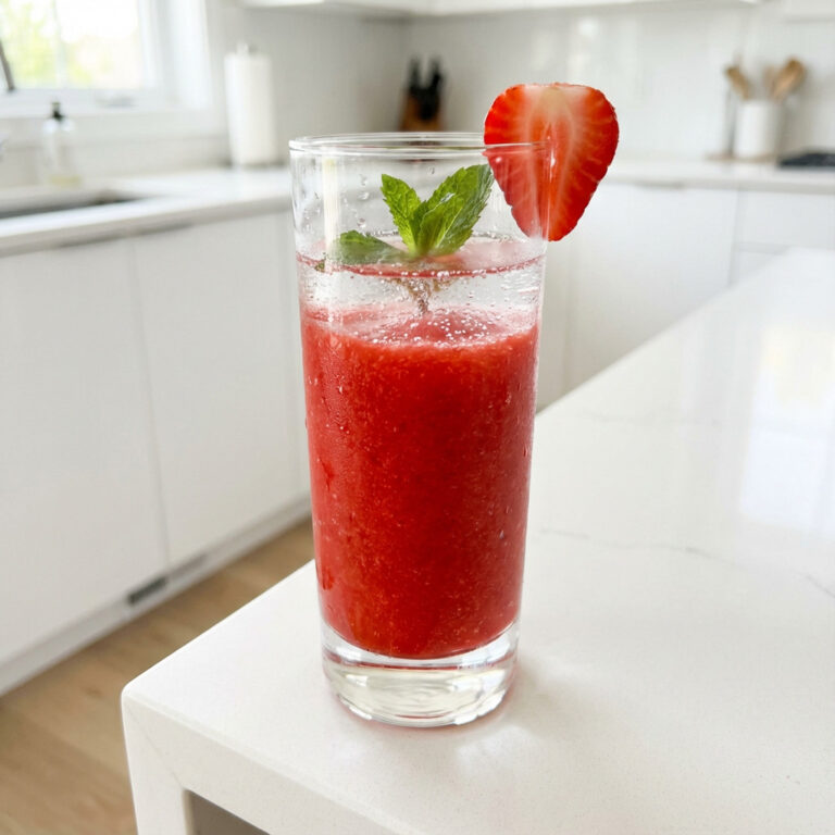 Virgin Strawberry Daiquiri Mocktail Recipe