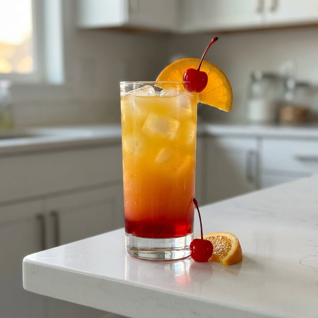 Banana Rum Sundown Cocktail Recipe