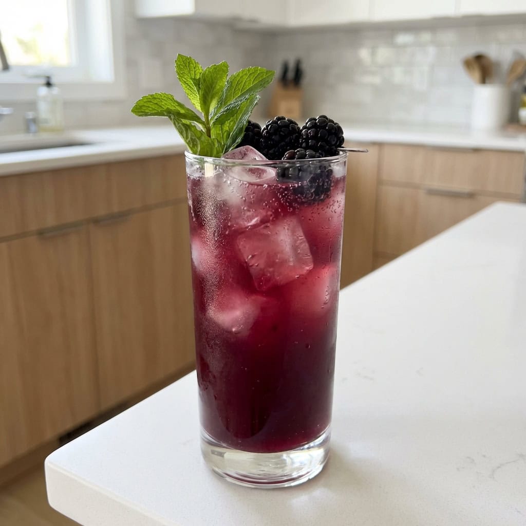 Blackberry Bourbon Lemonade Cocktail Recipe