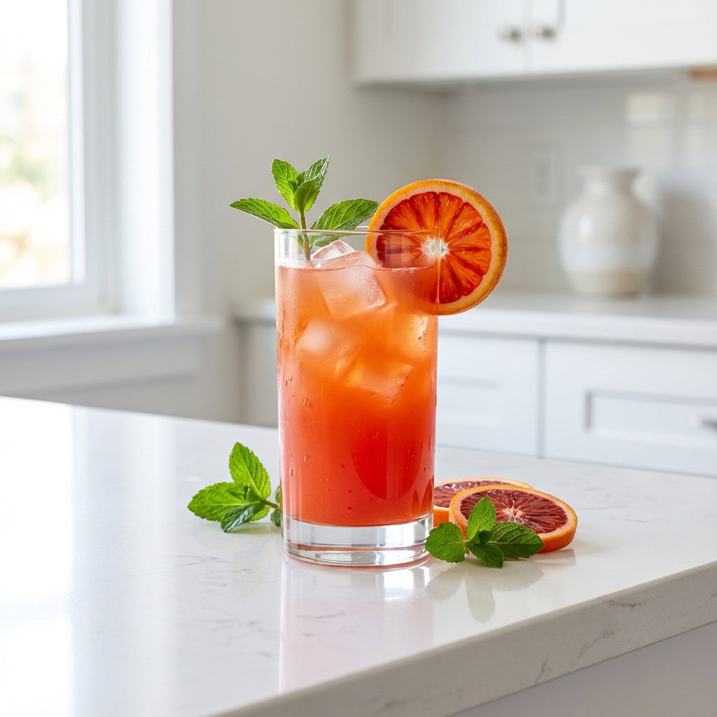 Blood Orange Elderflower Delight Cocktail Recipe