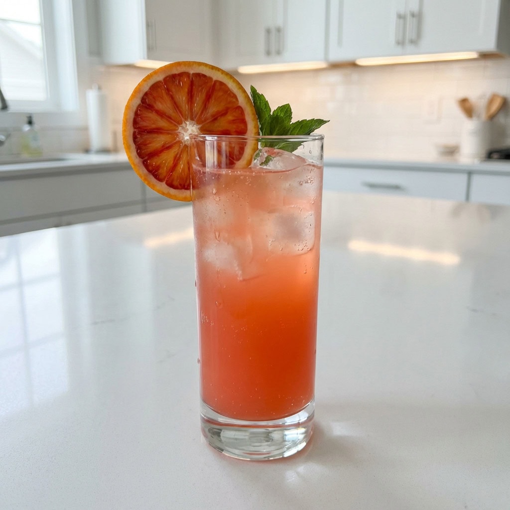 Blood Orange Elderflower Delight Mocktail Recipe