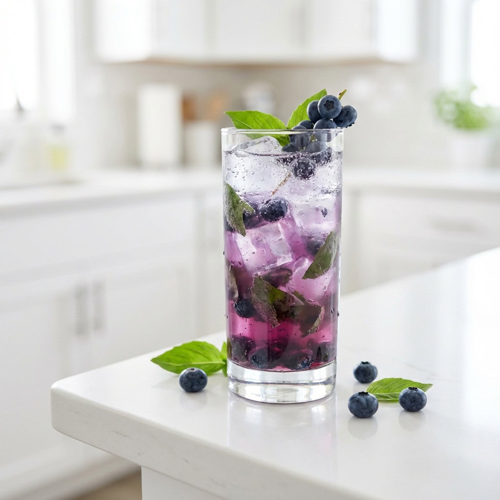 Blueberry Basil Smash Cocktail Recipe