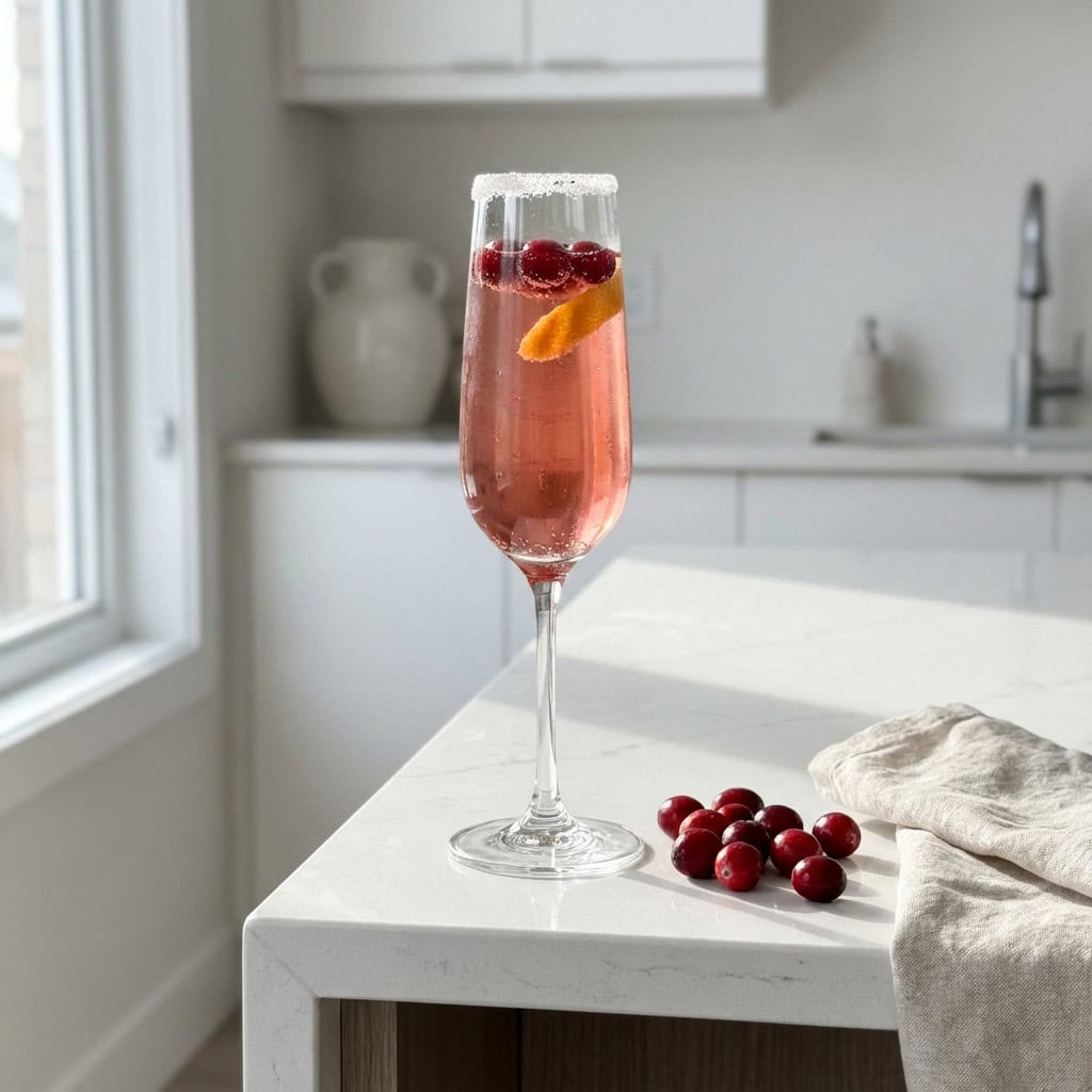 Cranberry Clementine Sparkler Cocktail Recipe