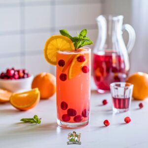Cranberry Clementine Sparkler Mocktail Recipe