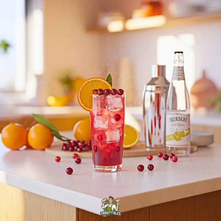 Cranberry Orange Fizz Cocktail Recipe